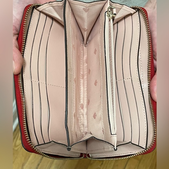 Kate Spade New York Women’s Red Leather Wallet - Picture 4 of 5